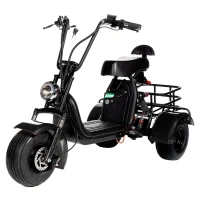 Электроскутер Citycoco Trike Mini 1000W 48V 20AH Чёрный