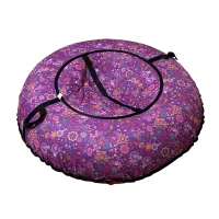 Тюбинг ПОКАТУШКИ D-1,1м РОЗОВЫЕ ЦВЕТЫ